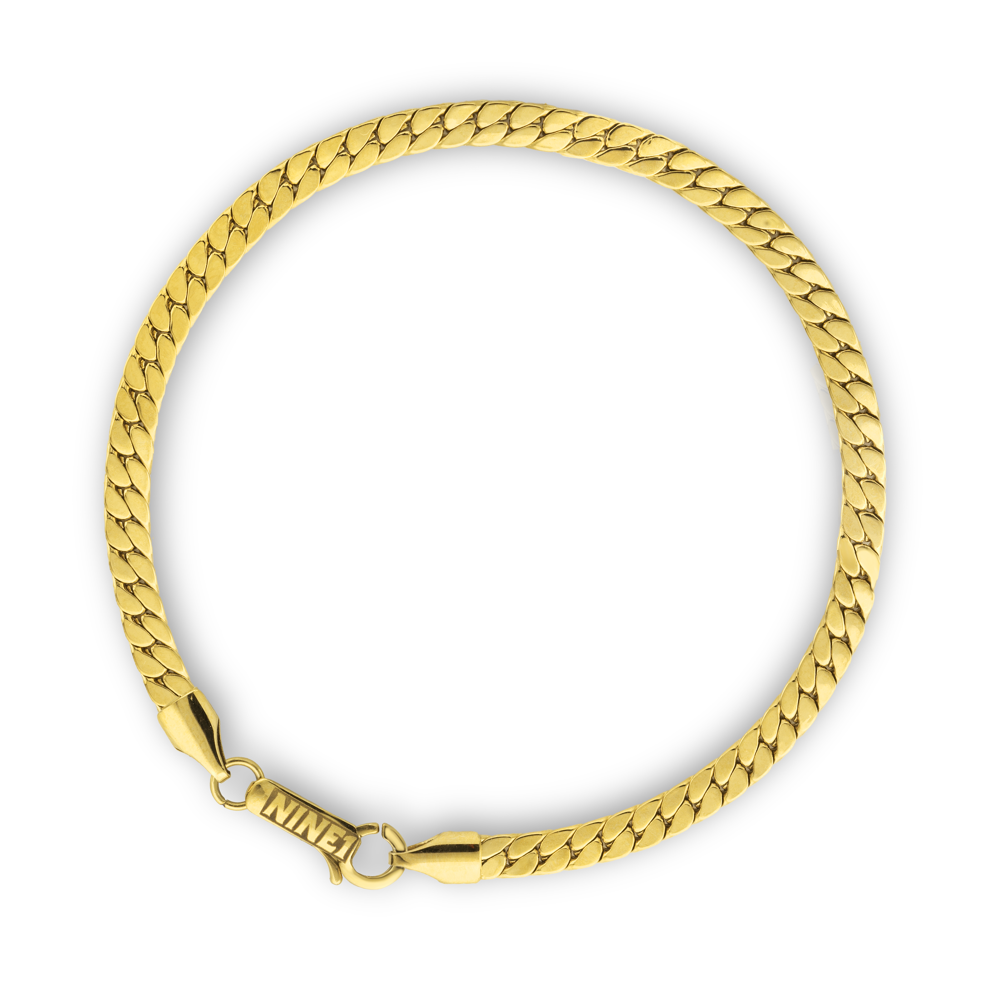 Bracelet Flat Chain ion 4mm Gold