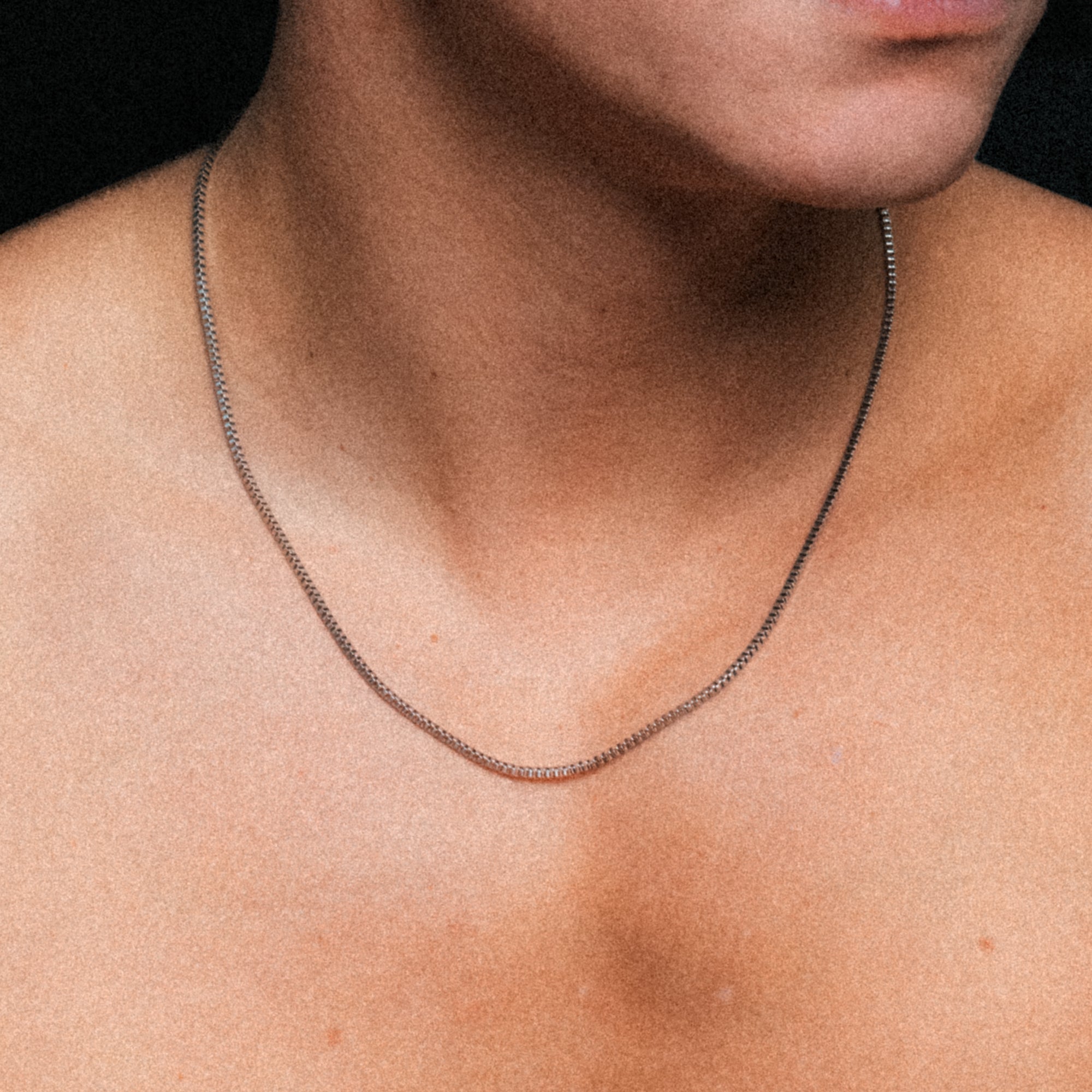 Necklace Box Chain Square 2mm