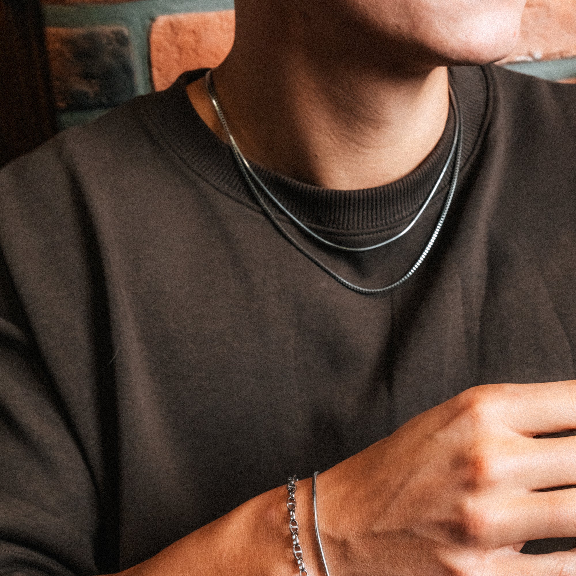 Necklace Box Chain Square 2mm