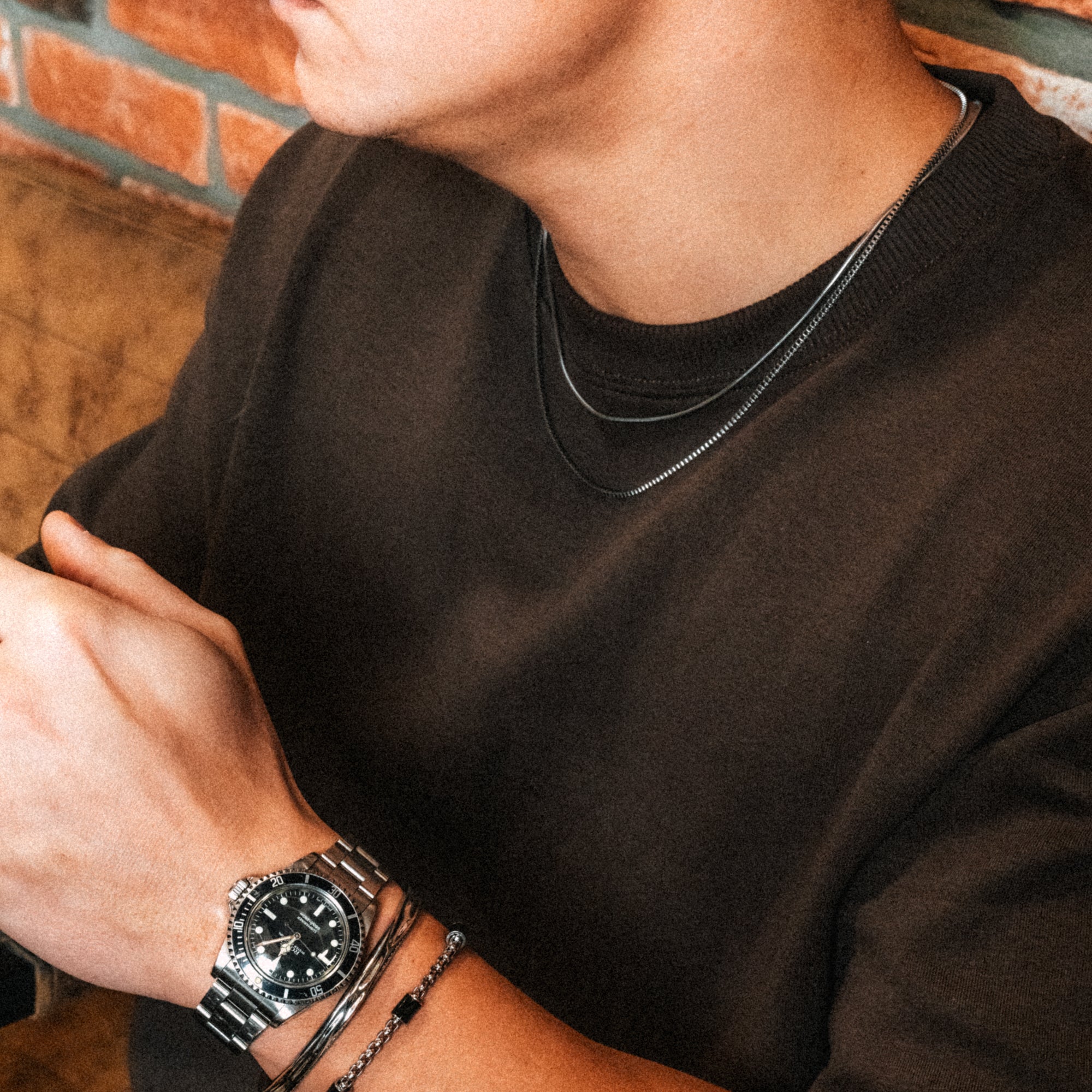 Necklace Box Chain Square 2mm