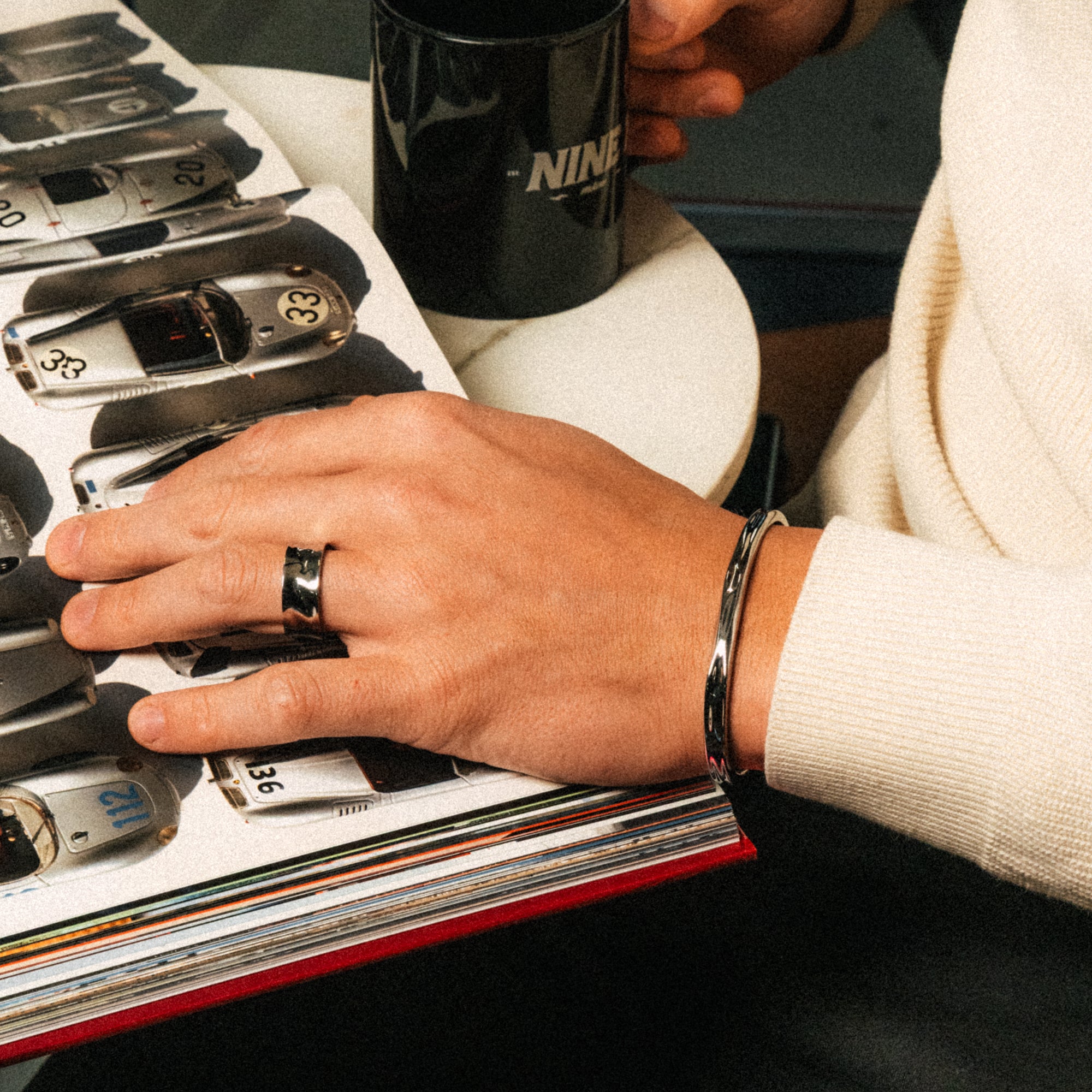 Bracelet Hammered Cuff 6mm