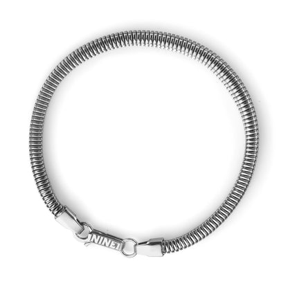 Bracelet Square Snake 4mm Silver
