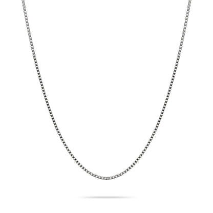 Necklace Box Chain Square 2mm Silver