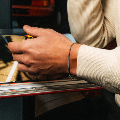 Bracelet Box Chain Square 2mm Silver