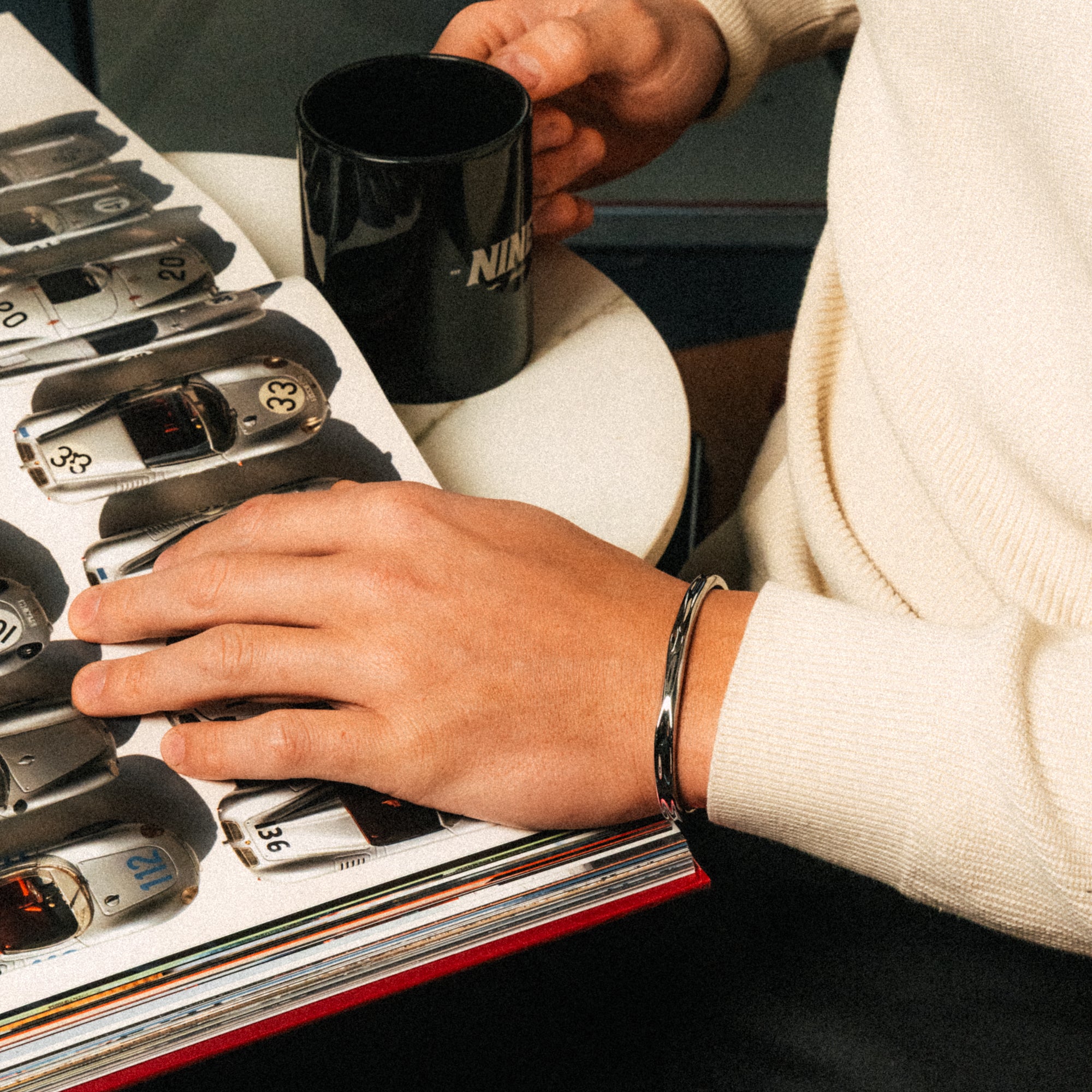 Bracelet Hammered Cuff 6mm