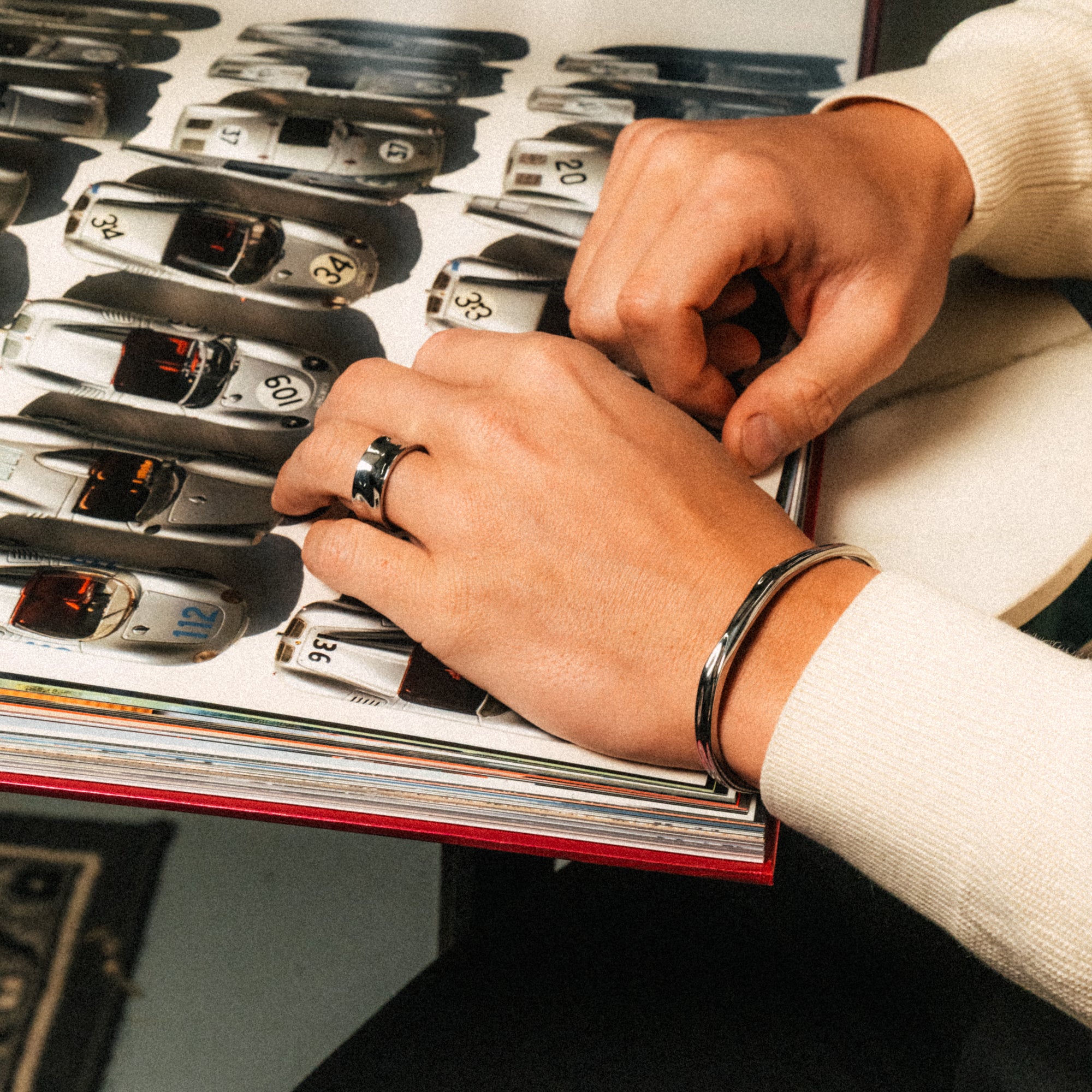 Bracelet Hammered Cuff 6mm