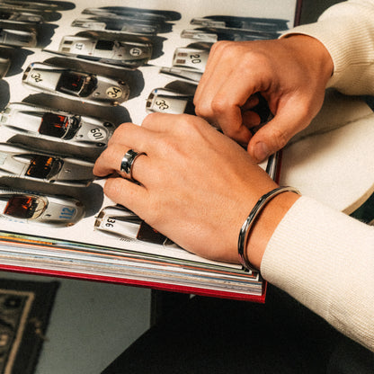 Bracelet Hammered Cuff 6mm