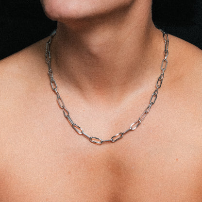 Necklace Link 7mm Silver